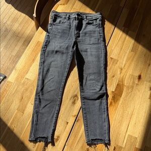 American Eagle Outfitters Charcoal Cropped Jeans